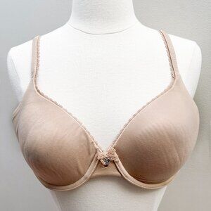 Victoria Secret BODY BY VICTORIA Lightly-Lined Perfect Coverage Beige Nude 36B